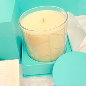 Auth Tiffany & Co Scented Candle Cedar/Chestnut/Moss Glass w/lid New Sealed